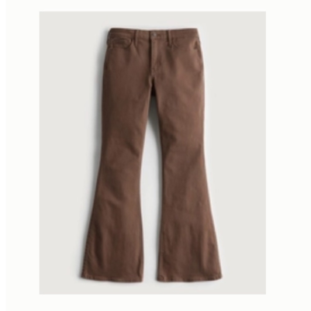 NWT Hollister Brown Flare Jeans